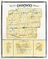 Hancock County, Charlottesville, Greenfield, Fortville, Indiana State Atlas 1876